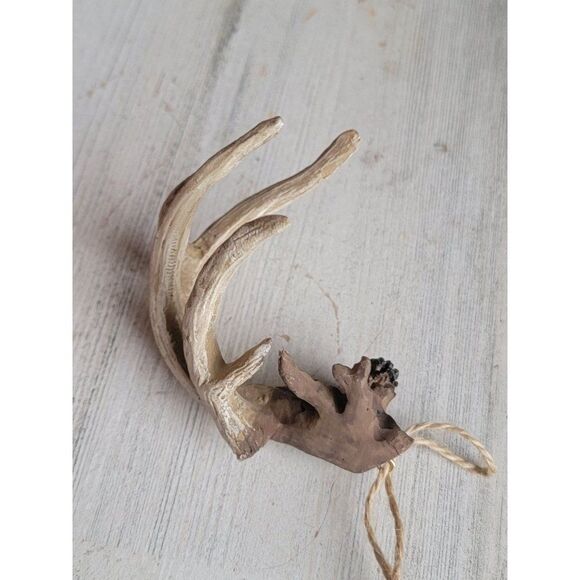 Unique woods deer antler pine cone bug Outdoorsman ornament Xmas - Picture 4 of 6